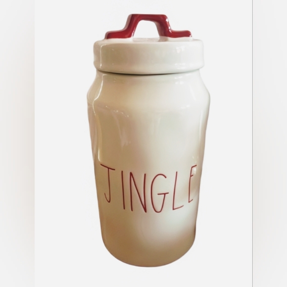 NEW Rae Dunn JINGLE Canister with lid - Picture 1 of 2
